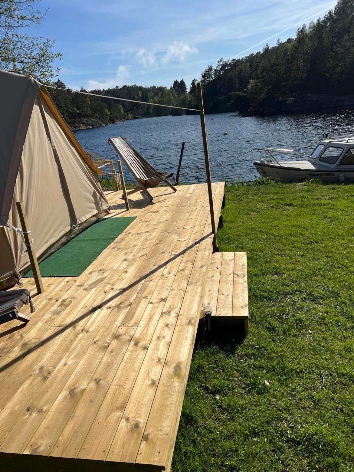 Hommen Gard Glamping Hotel Risor Exterior photo